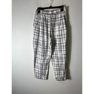 Globaldesi White and Black Pants Sz M